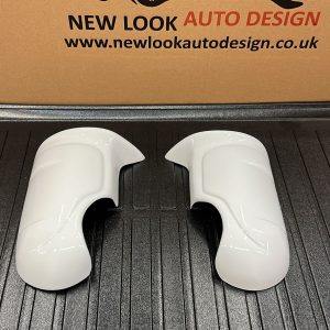Fits Ford Transit 2006-2013 Bat style White Wing Mirror Cap Covers Set