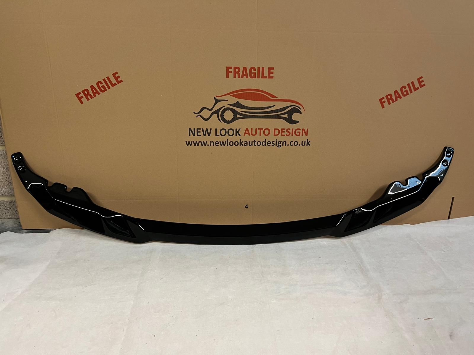 BMW F20 1 series 2015-2019 performance Lower Front Abs Gloss Black Splitter Bumper Lip - Image 5