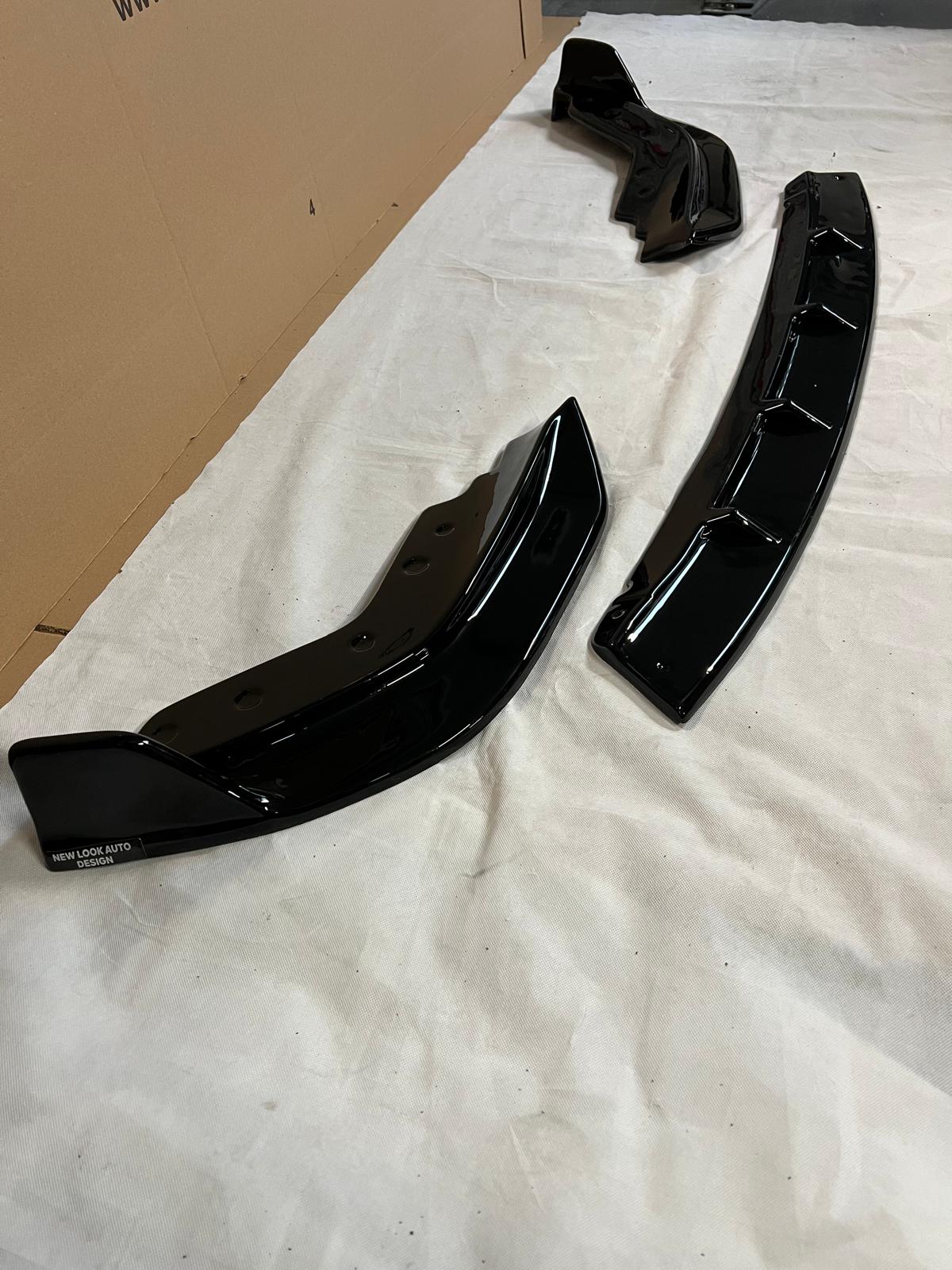 BMW 3 Series G20 G21 G28 M Sport 2019-2021 performance Lower Front Abs Gloss Black Splitter Bumper Lip - Image 2