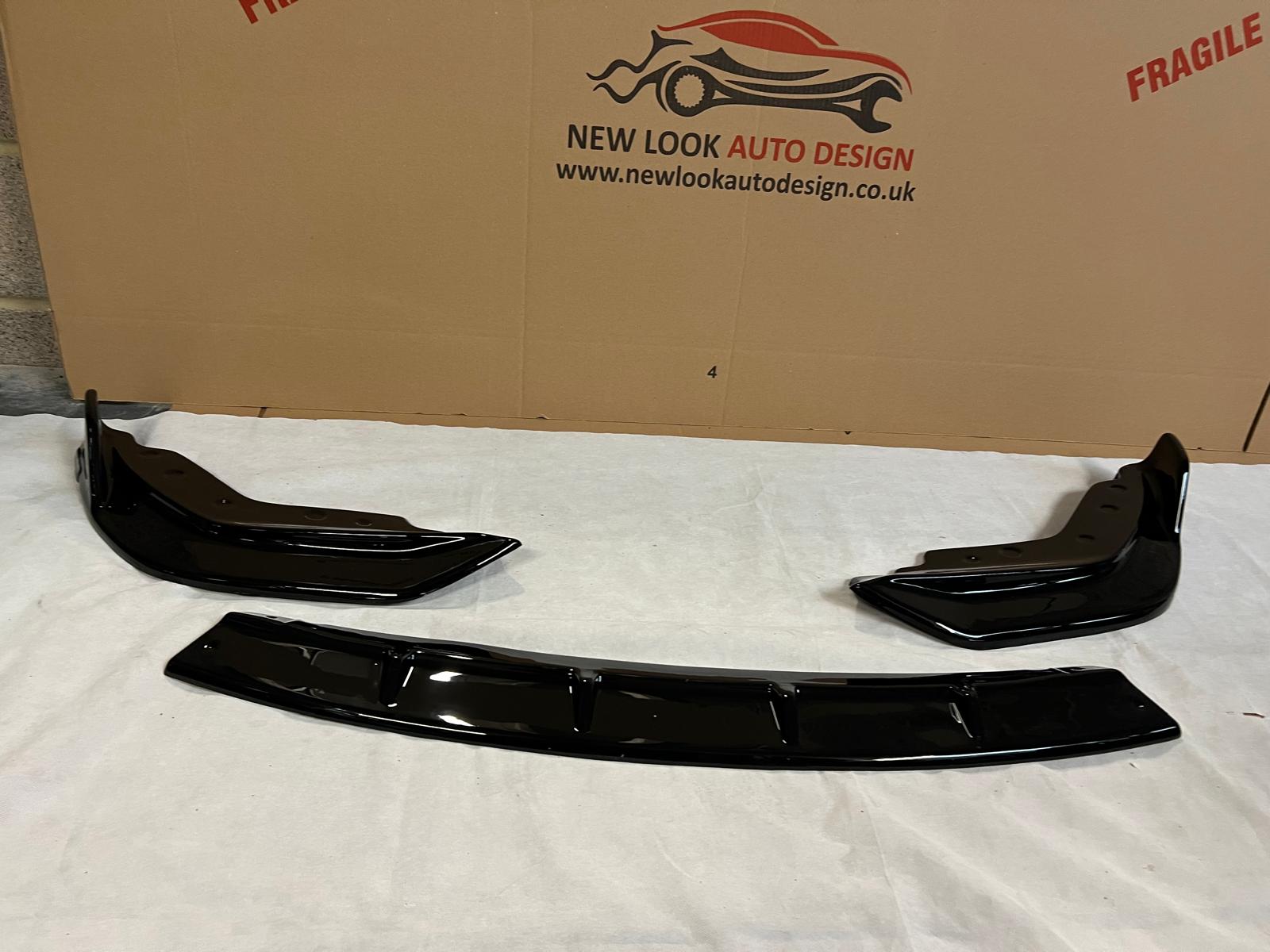 BMW 3 Series G20 G21 G28 M Sport 2019-2021 performance Lower Front Abs Gloss Black Splitter Bumper Lip - Image 3