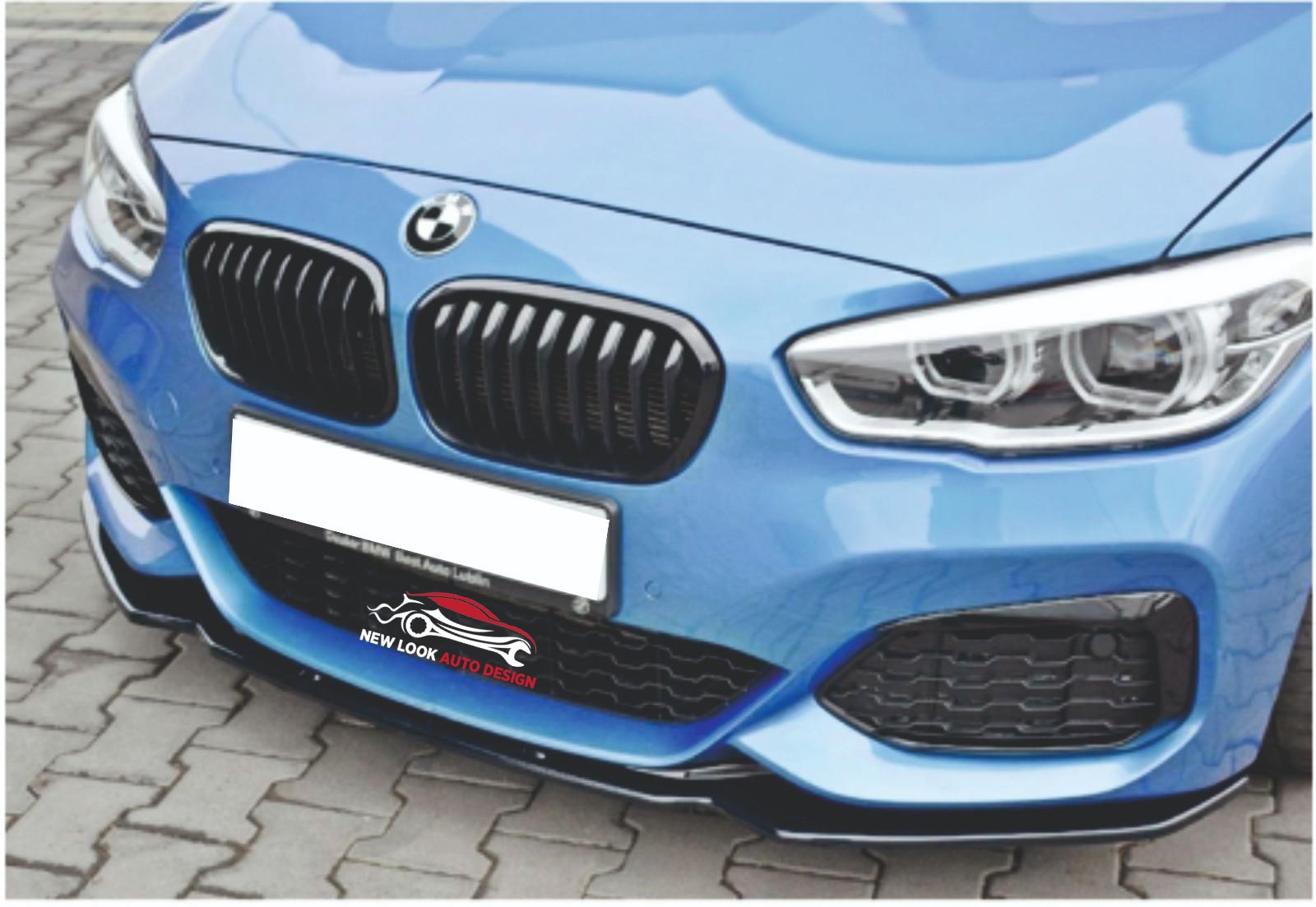 BMW F20 1 series 2015-2019 performance Lower Front Abs Gloss Black Splitter Bumper Lip