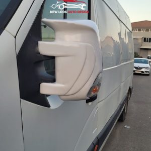 To Fit Renault Master 2015-2022  Bat style White Wing Mirror Cap Covers Set