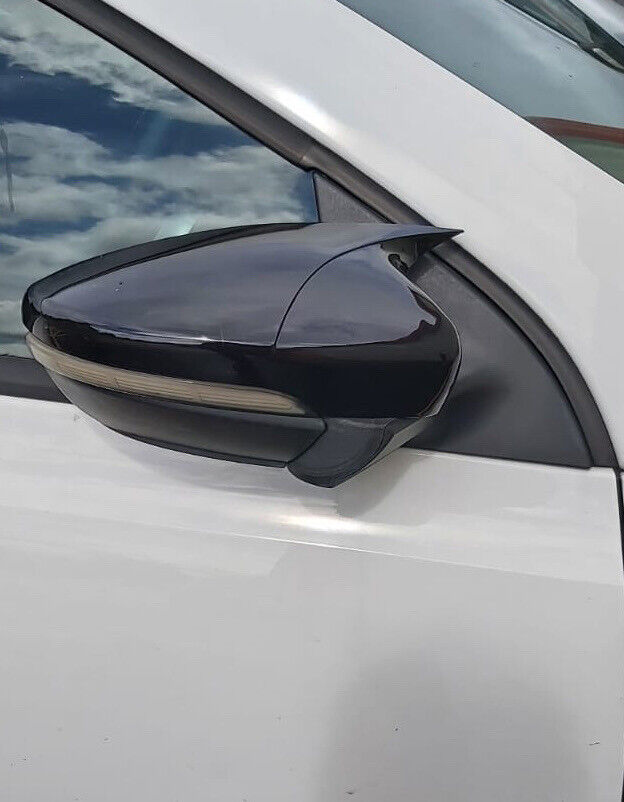 For VW Scirocco MK3 2008-2017 Gloss Black Wing Mirror Cap Covers Set