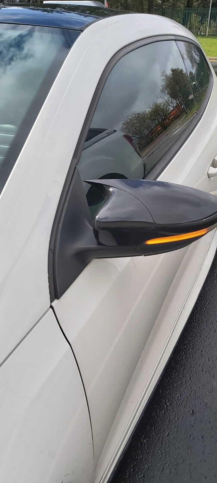 For VW Scirocco MK3 2008-2017 Gloss Black Wing Mirror Cap Covers Set - Image 6