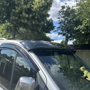 To fit Toyota Hilux 2015-2020 Black External Sun Visor Solid Acrylic
