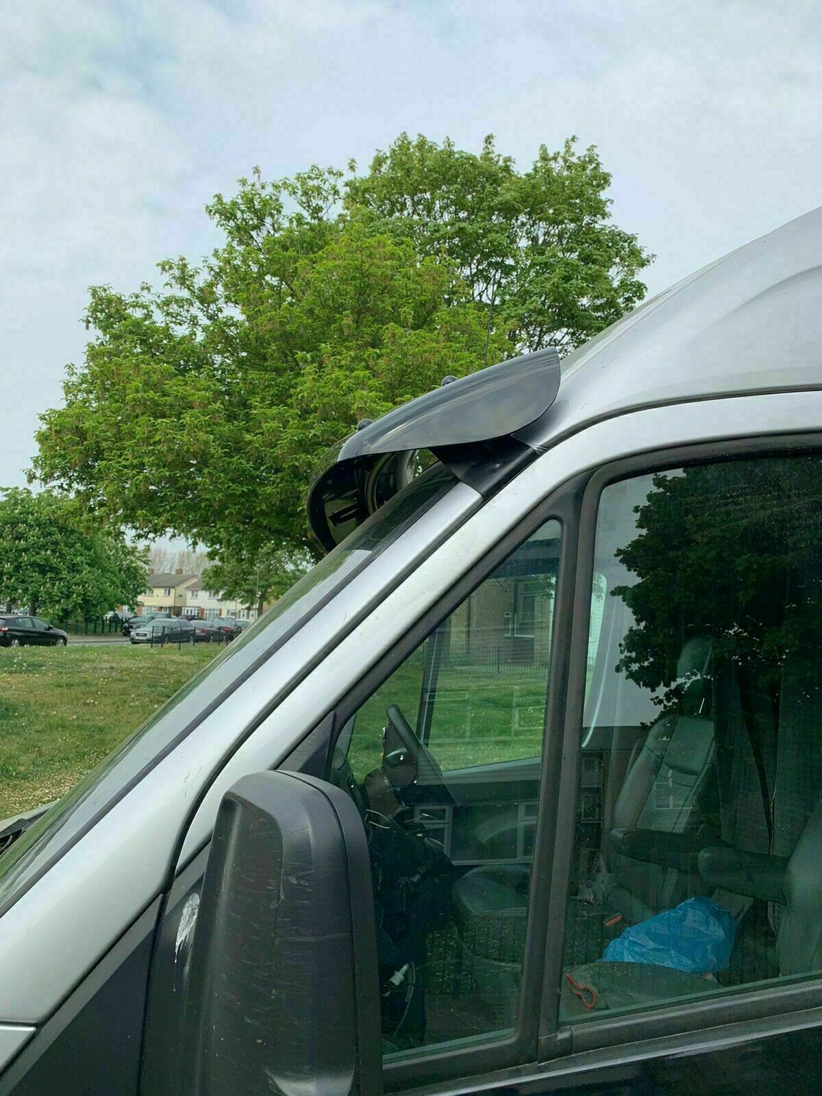 To fit VW Caddy 2004-2010 Black External Sun Visor Solid Acrylic - Image 7