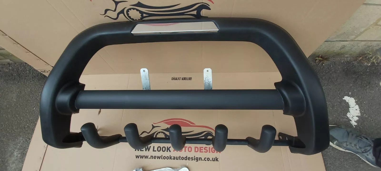 VW Crafter 2007-2017 Black Bull Bar - Image 7