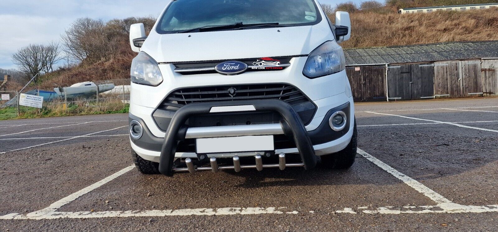Heavy Duty Black Bull Bar to Fit Renault Master 2011+ - Image 4