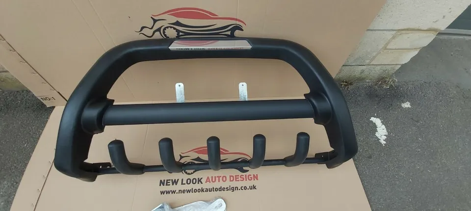 VW Crafter 2007-2017 Black Bull Bar - Image 4