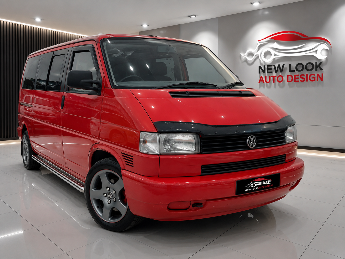 Black Bonnet Guard Protector – To Fit VW Transporter T4 1995–2003