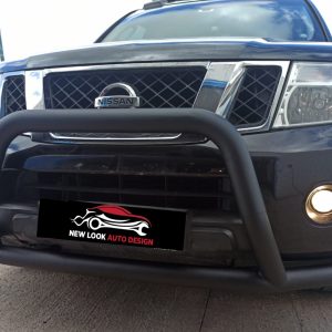 Black Stainless Steel Bull Bar for Nissan Navara 2016+ (76 mm )
