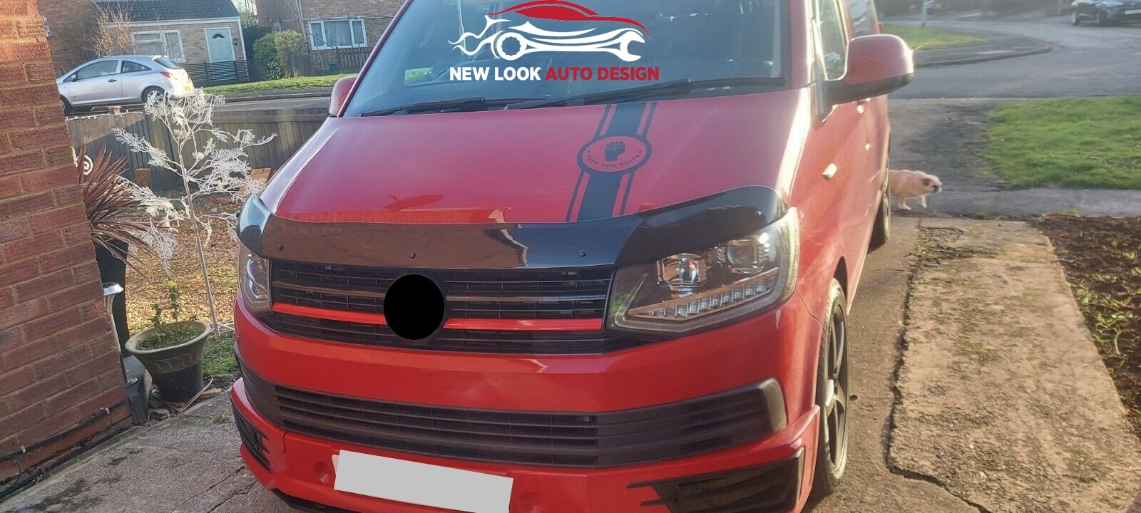 Sun Visor and Bonnet guard set Black Acrylic for VW TRANSPORTER T6 2015+ - Image 12