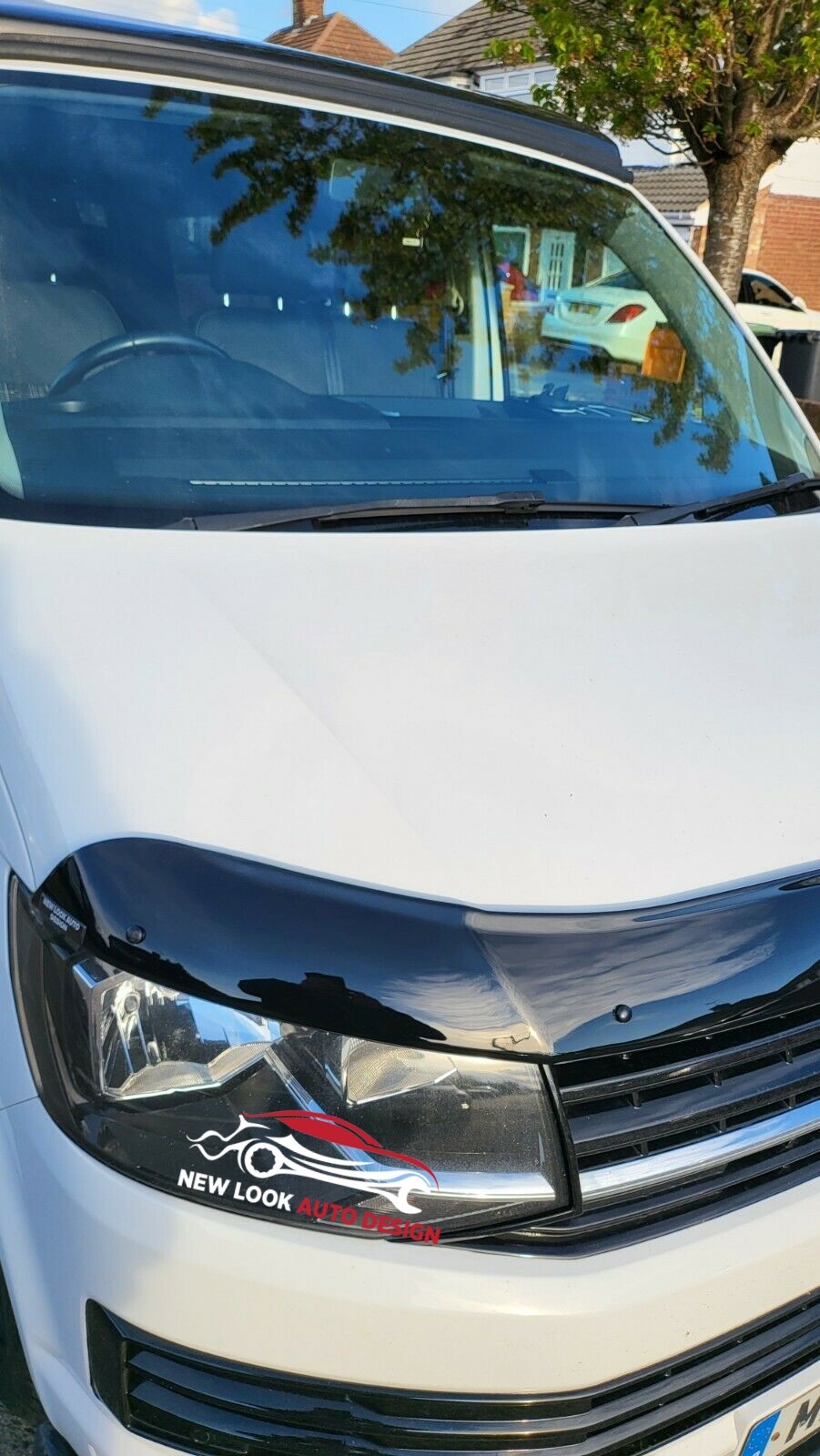 Sun Visor and Bonnet guard set Black Acrylic for VW TRANSPORTER T6 2015+ - Image 14