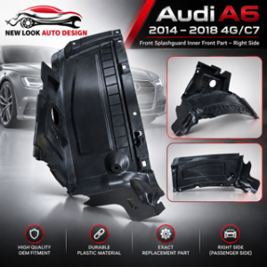 Audi A6 2014–2018 4G/C7 Front Splashguard Inner Front Part – Right Side