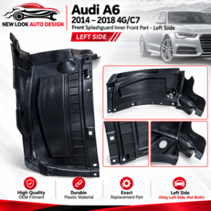 Audi A6 2014–2018 4G/C7 Front Splashguard Inner Front Part – Left Side