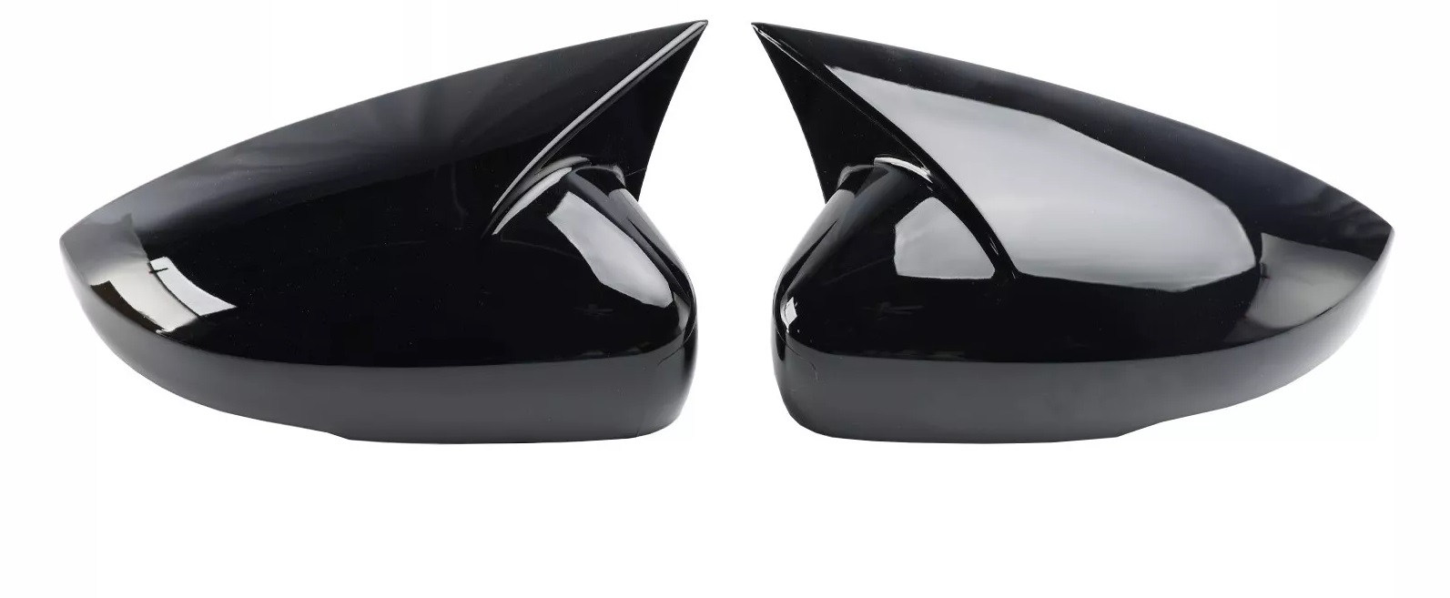 For VW Polo 2009-2017 Gloss Black Wing Mirror Cap Covers Set