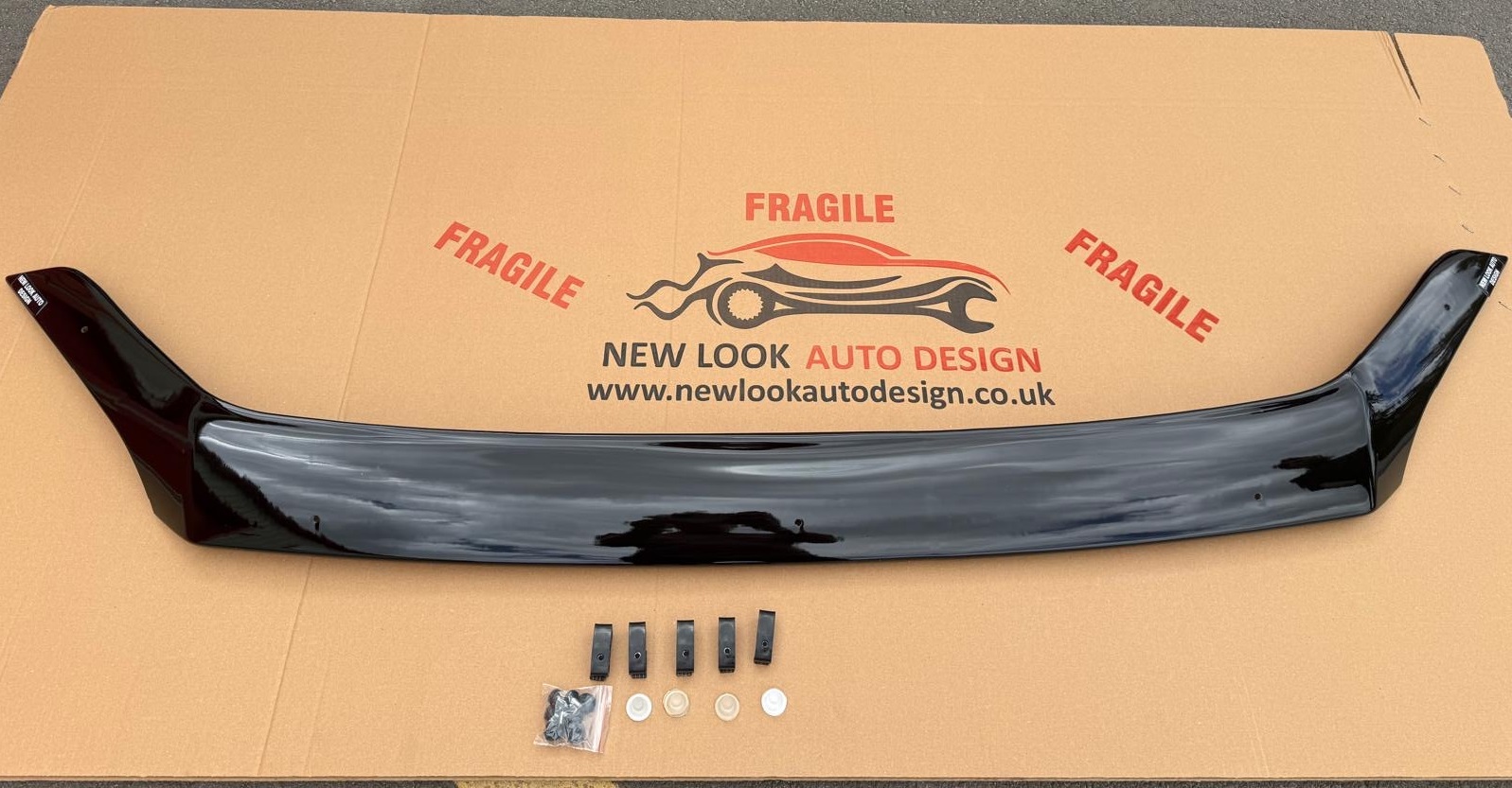 Black Bonnet Guard Protector ABS Fits Ford 2006-2013 - Image 4