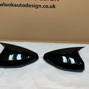 For VW polo 2018+ Gloss Black Wing Mirror Cap Covers Set