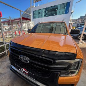 Black bonnet guard protector for FORD RANGER 2023 +