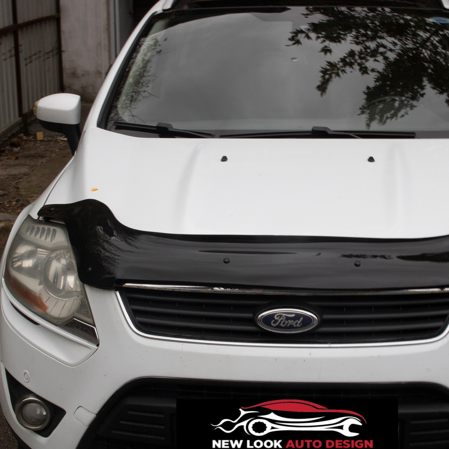 Black bonnet guard protector for Ford Kuga MK1 2008-2012 - Image 4