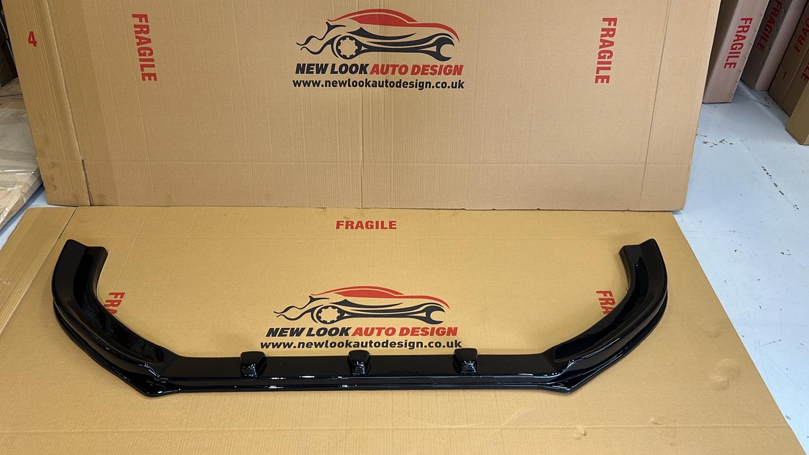 Vauxhall Vivaro 2019+ LOWER FRONT ABS GLOSS BLACK SPLITTER BUMPER LIP ADD ON - Image 3