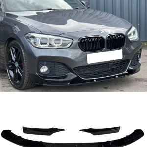 BMW 1 series F20 F21 3PC M SPORT PRE-LCI 11-14 Lower Front Splitter Lip Black