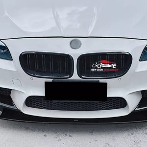 BMW 5 Series F10 F11 M5 2011-2017 Front Abs Gloss Black Splitter Bumper Lip