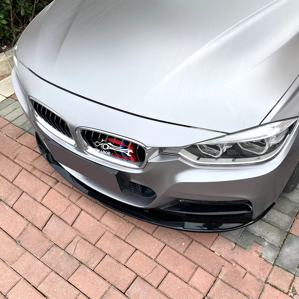Front Gloss Black Bumper Lip Spiltter For BMW 3 Series F30 F31 M Pack 2013-2019 - Image 3