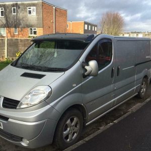 Sun Visor Solid Acrylic for Vauxhall Vivaro 2014+
