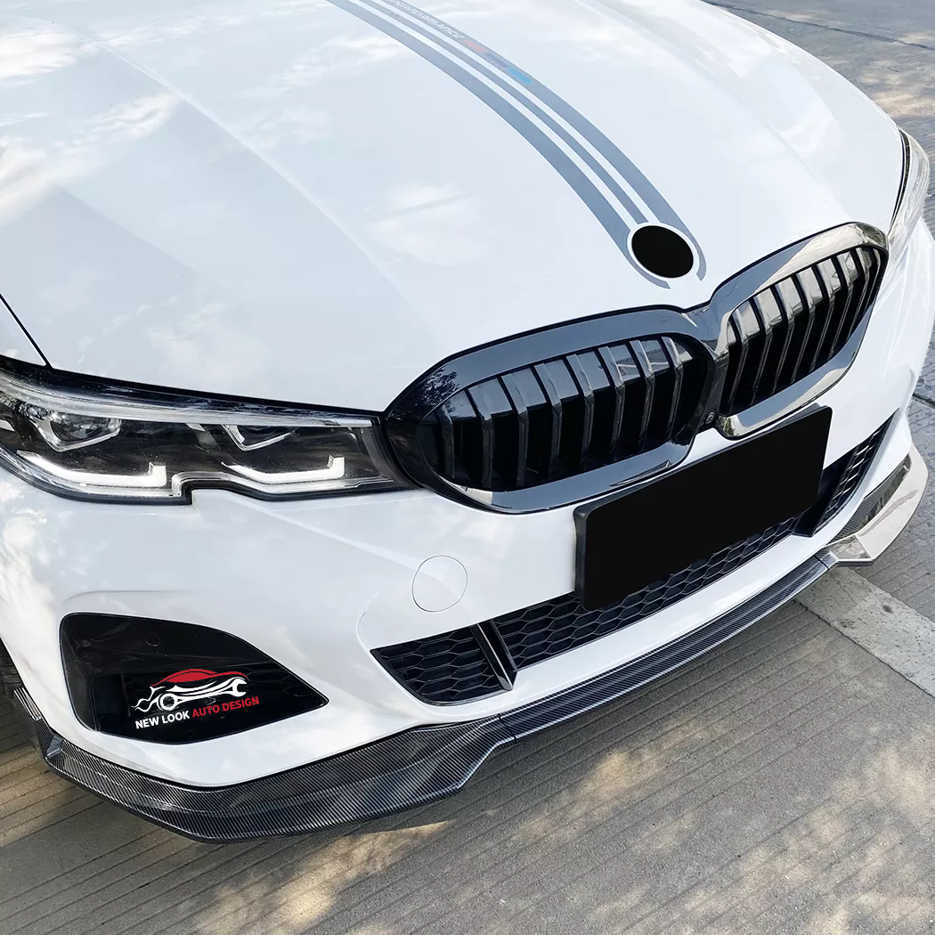 BMW G20 G21 G28 M sport 2019-2021 Front Bumper Splitter Lip Gloss Black - Image 5