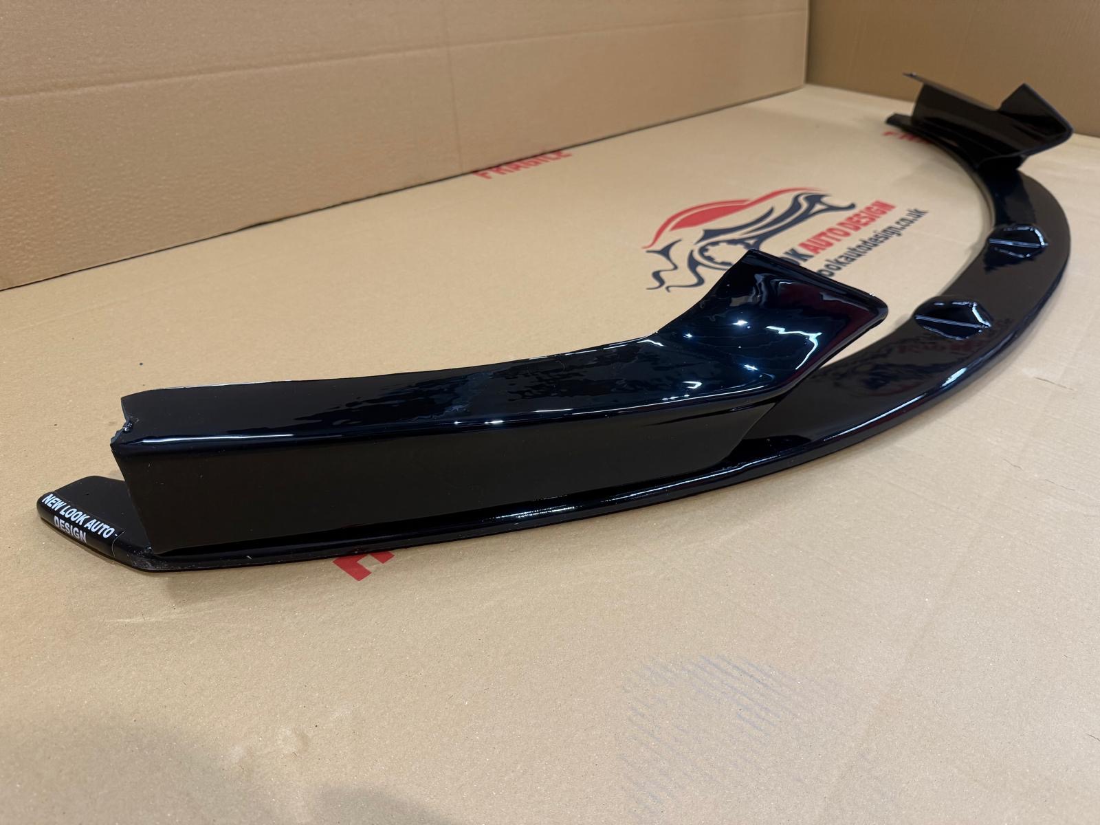 BMW 2 series F22 F23 2014-2021 Black gloss Front Bumper splitter lip 3 pieces - Image 6