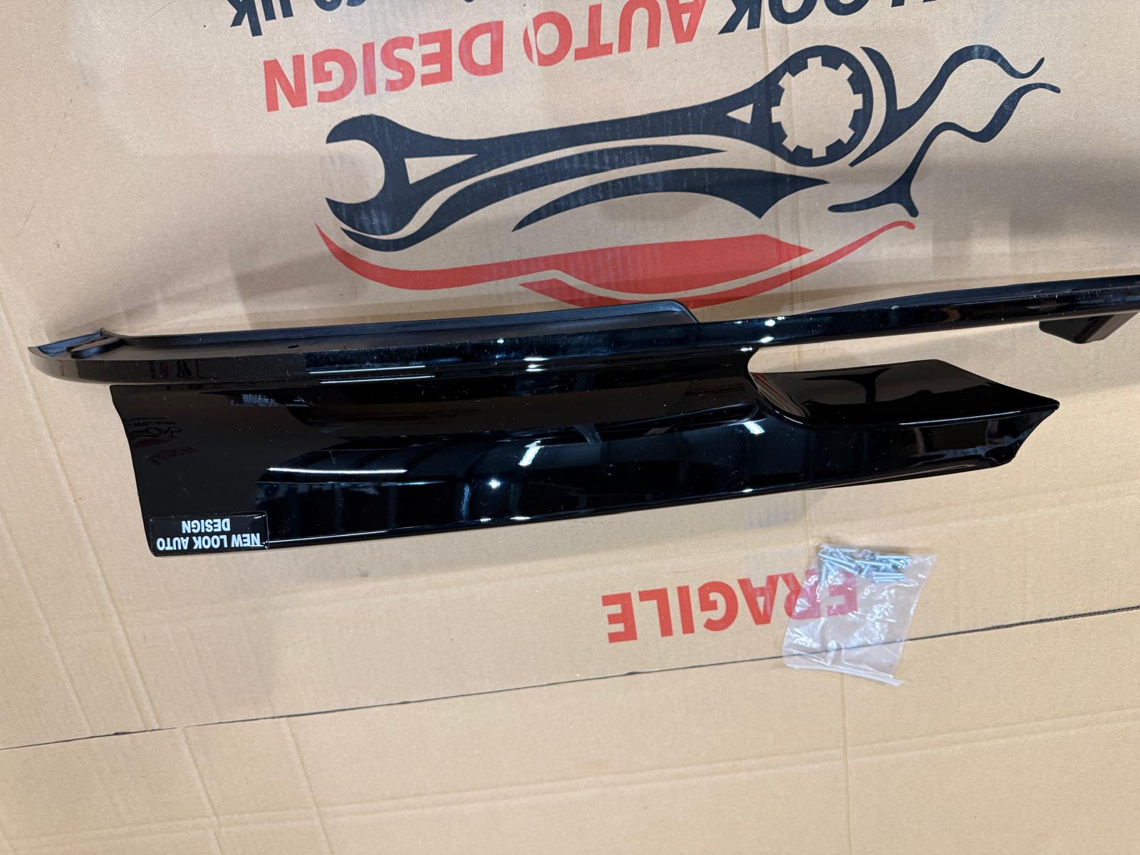 BMW F30 F31 M Sport 2012–2018 Gloss Black Front Bumper Splitter Lip – 2 Piece - Image 7