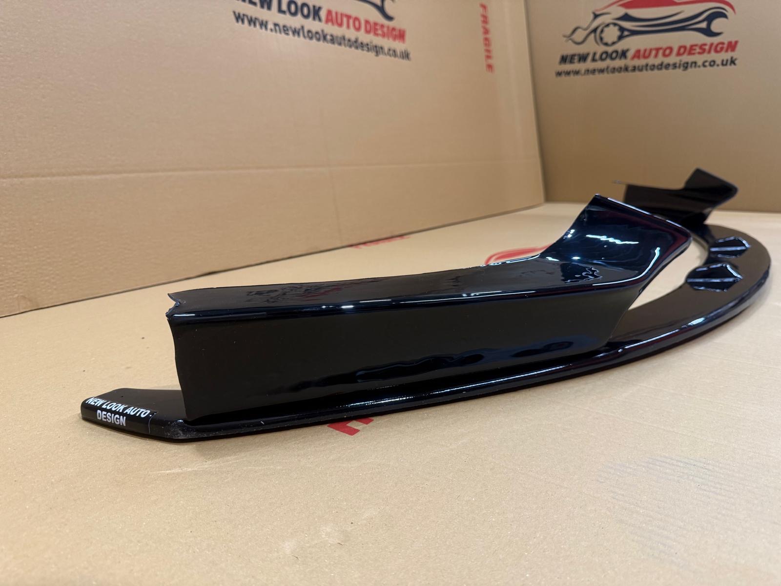 BMW 2 series F22 F23 2014-2021 Black gloss Front Bumper splitter lip 3 pieces - Image 9