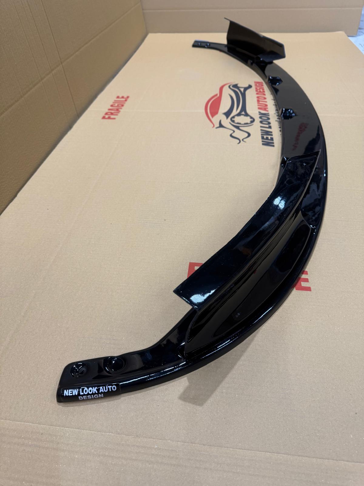 BMW 2 series F22 F23 2014-2021 Black gloss Front Bumper splitter lip 3 pieces - Image 10