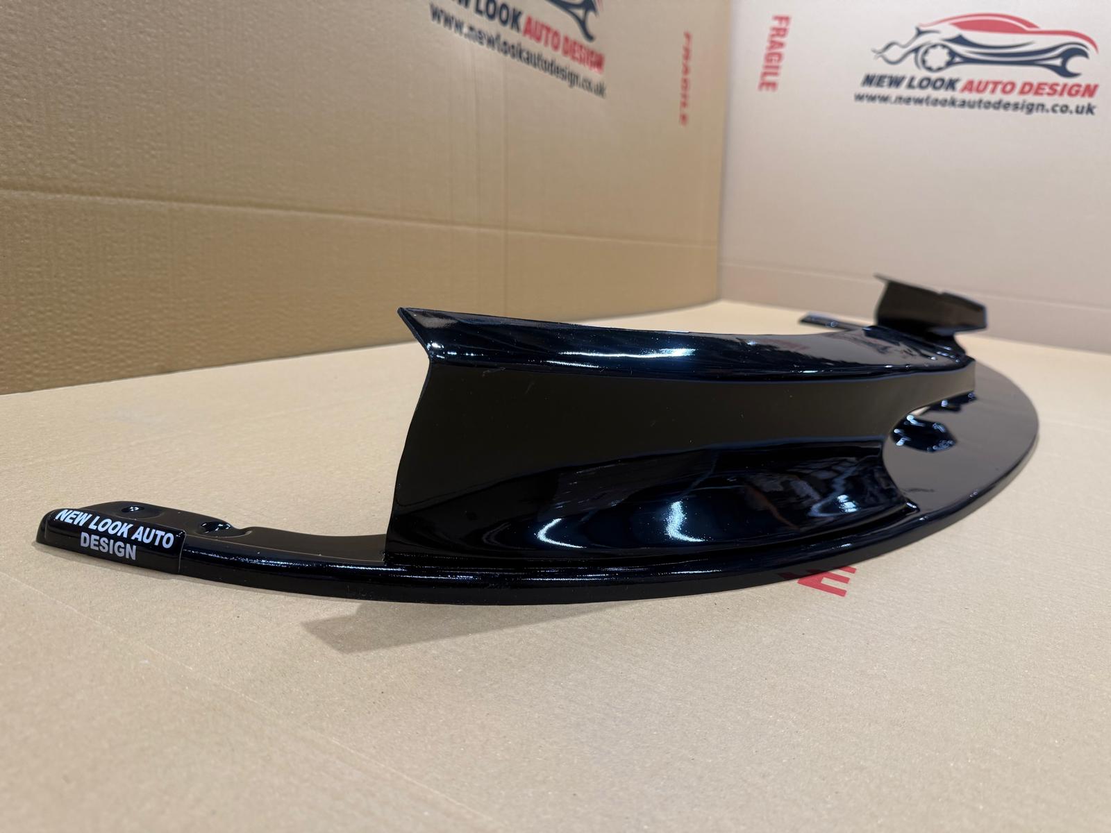 BMW 2 series F22 F23 2014-2021 Black gloss Front Bumper splitter lip 3 pieces - Image 14