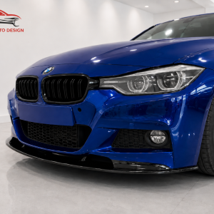 BMW F30 F31 M Sport 2012–2018 Gloss Black Front Bumper Splitter Lip – 2 Piece