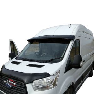 Black Gloss Sun Visor To Fit Ford Transit 2019+ With fitting kit