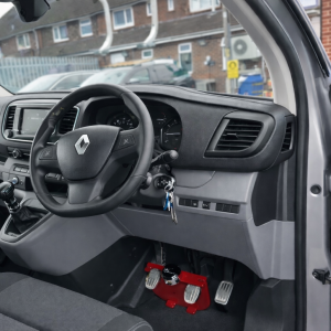 Fits Renault Trafic 2020+ Manual Red Anti Theft Security Pedal Lock Box