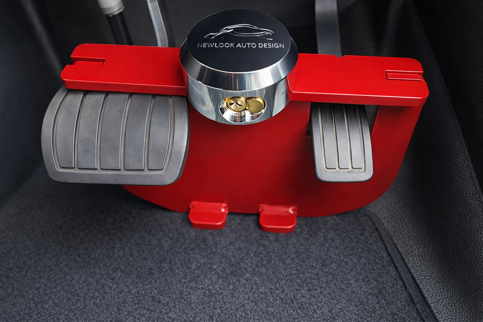 Fits Citroen Dispatch automatic Red Anti Theft Security Pedal Lock Box RHD - Image 5