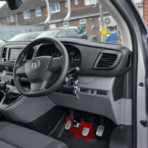 Fits Vauxhall Vivaro 2020+ Manual Red Anti Theft Security Pedal Lock Box