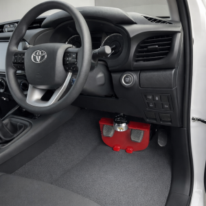 Toyoya Hilux MK8 Red Anti Theft Security Pedal Lock Box