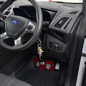 To fit Ford Connect 2010 + Manual Red Anti Theft Security Pedal Lock Box