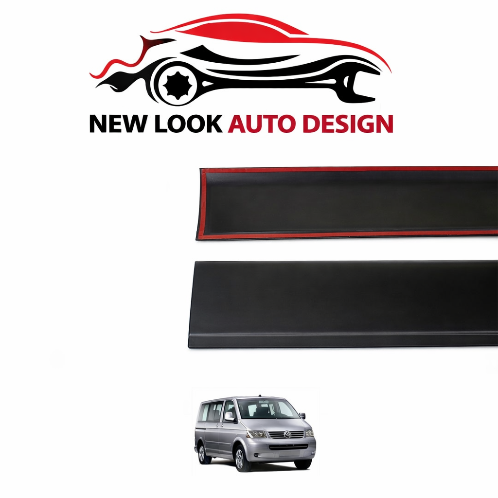 VW T5 T5.1 2003-2015 SWB WHEEL ARCHES FENDER FLARES BLACK Double Sliding Door - Image 4