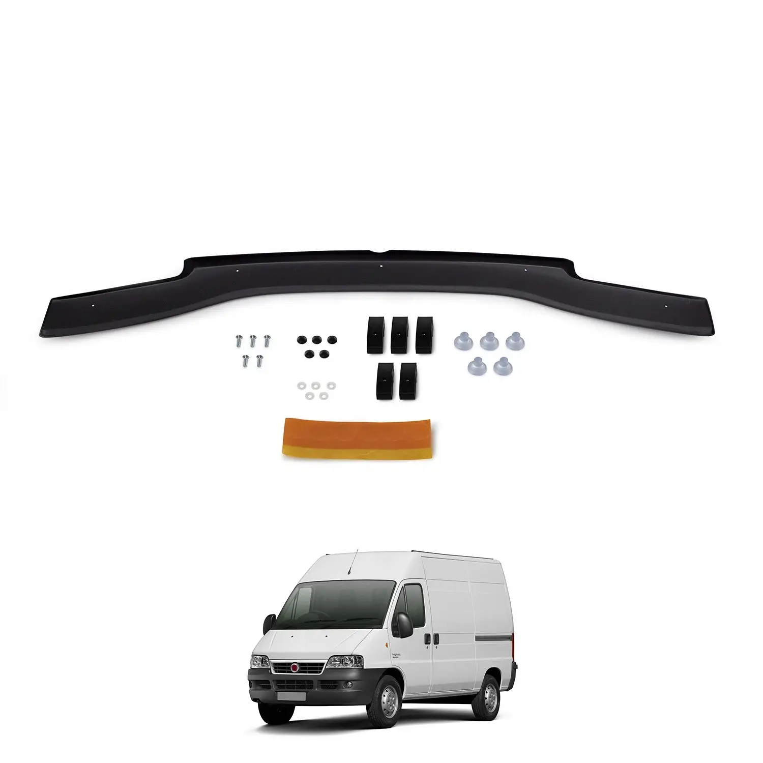 Black Bug Bonnet Guard Protector For Peugeot Boxer 2002-2006 - Image 3