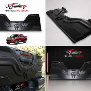 Tailgate Protector Cover Trims Body Kit Black For Toyota Hilux 2015+