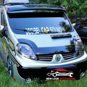 Bonnet Bug Guard Black Acrylic for VAUXHALL VIVARO 2001-2014