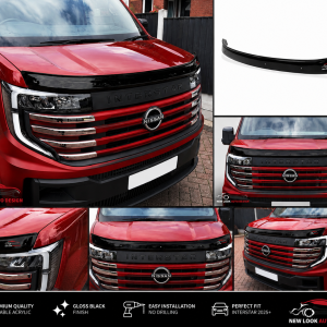 Nissan Interstar 2025+ Gloss Black Bonnet Deflector