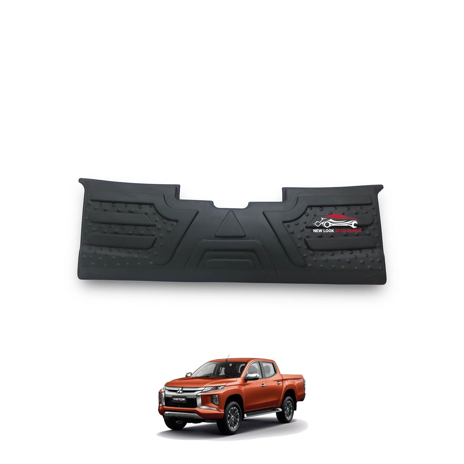 Tailgate Protector Cover Trims Body Kit Black For Mitsubishi L200 2015+ - Image 4