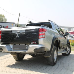 Tailgate Protector Cover Trims Body Kit Black For Mitsubishi L200 2015+