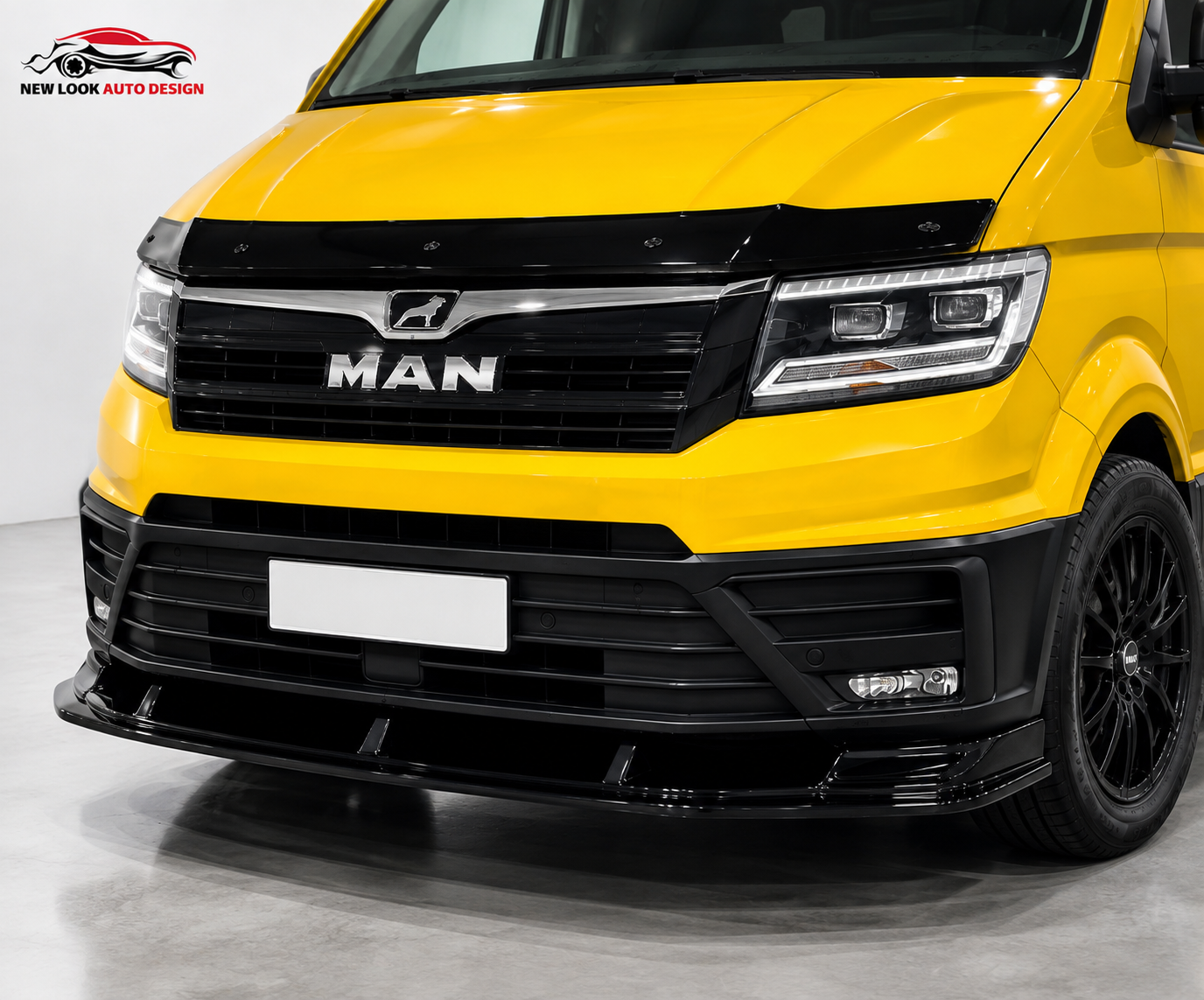 MAN TGE 2018+ Gloss Black Front Splitter Lip - Image 8